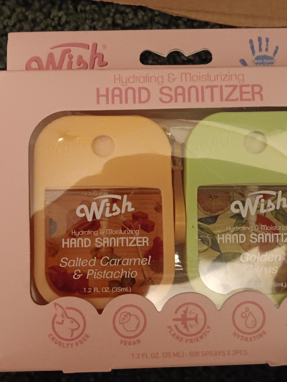 Wish Hydrating & Moisturizing Hand Sanitizer - Yellow & Light Green